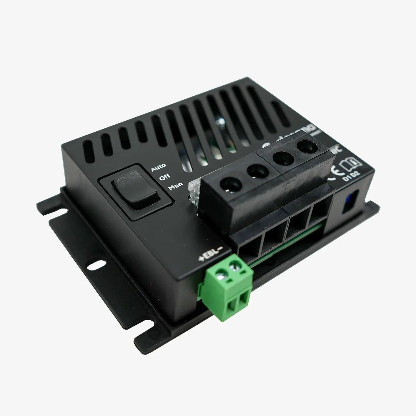 Clesana Power-Management module by Votronic with connections for battery installation and power management functions.