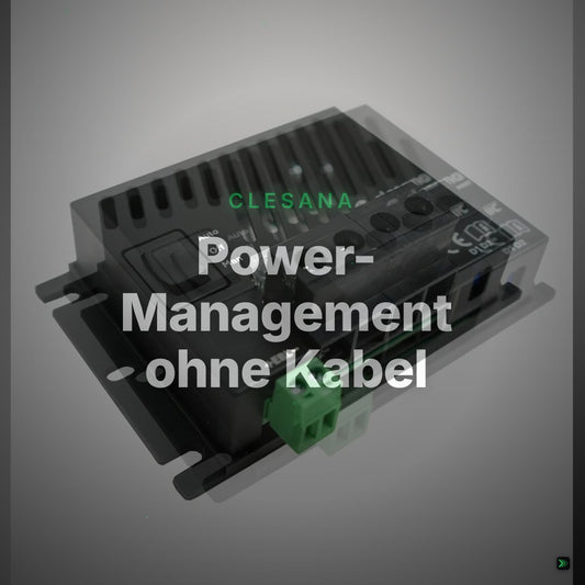 Clesana Power-Management ohne Kabel – Clean Showcase