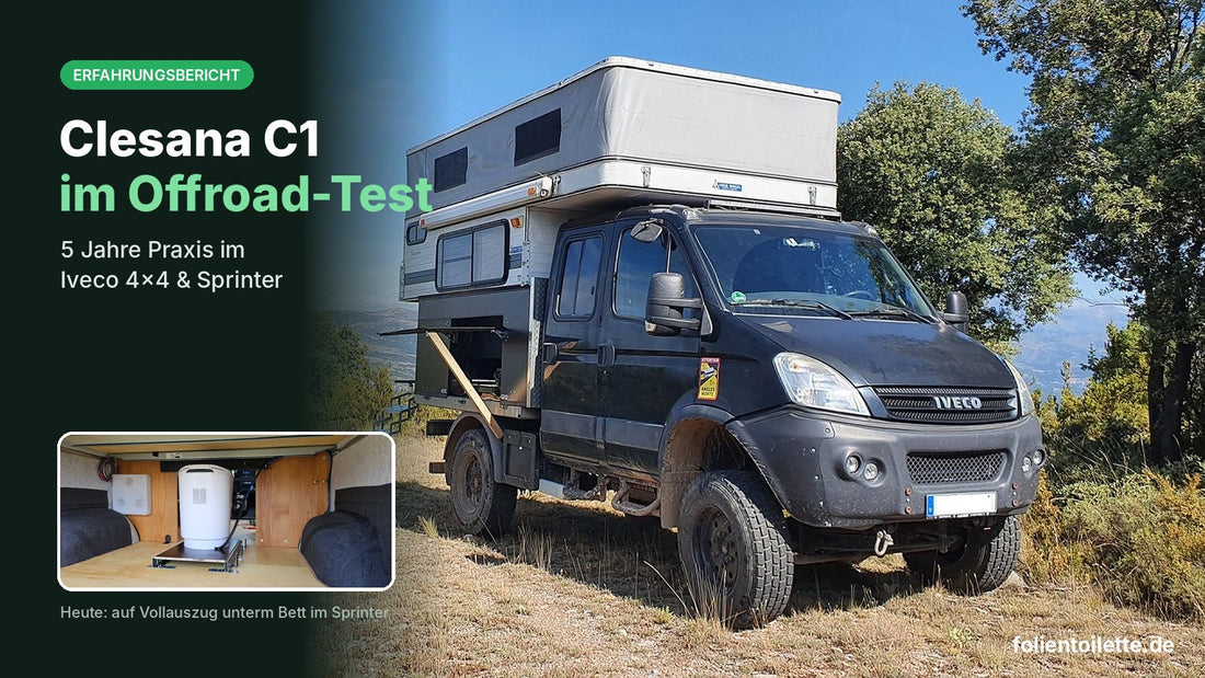 Clesana C1 im Offroad-Test – Iveco Daily 4x4 mit Wohnkabine und Clesana auf Vollauszug im Sprinter