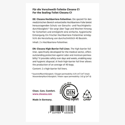 BIO Folienliner für Clesana Toiletten