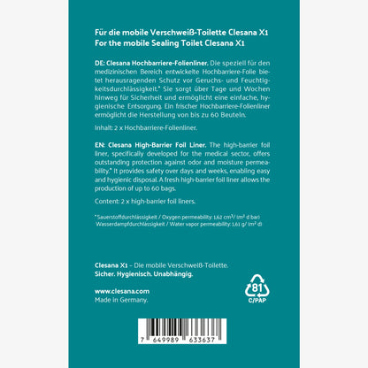 Clesana X1 Hochbarriere Folienliner