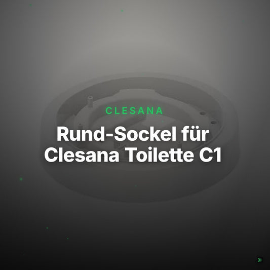 Rund-Sockel für Clesana Toilette C1 – Clean Showcase