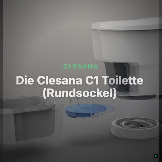 Die Clesana C1 Toilette (Rundsockel) – Clean Showcase