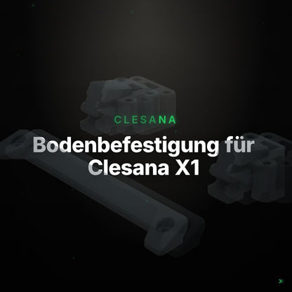 Bodenbefestigung für Clesana X1 – Clean Showcase